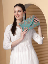 Boho Quirky Embellished Satin Sling Bag
